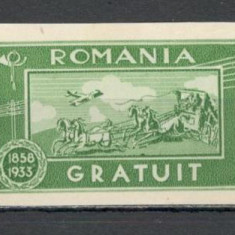 Romania.1933 Scutit de porto-Gratuit TR.520