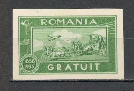 Romania.1933 Scutit de porto-Gratuit TR.520