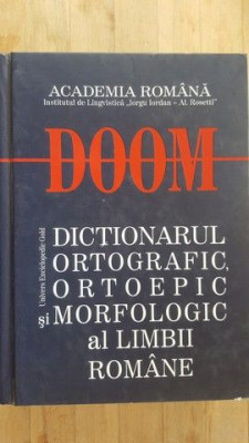 DOOM. Dictionarul ortografic, ortoepic si moroflogic al limbii romane foto