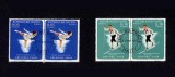 Haiti &ndash; 2 perechi timbre &bdquo;Grenoble 1968&rdquo; &ndash; Peggy Fleming &amp; Harold Groennigen &ndash; obliterate