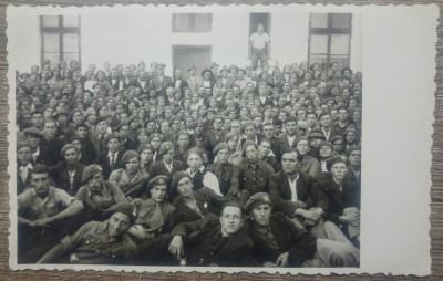 Soldati romani, fotografie de grup// tip CP foto