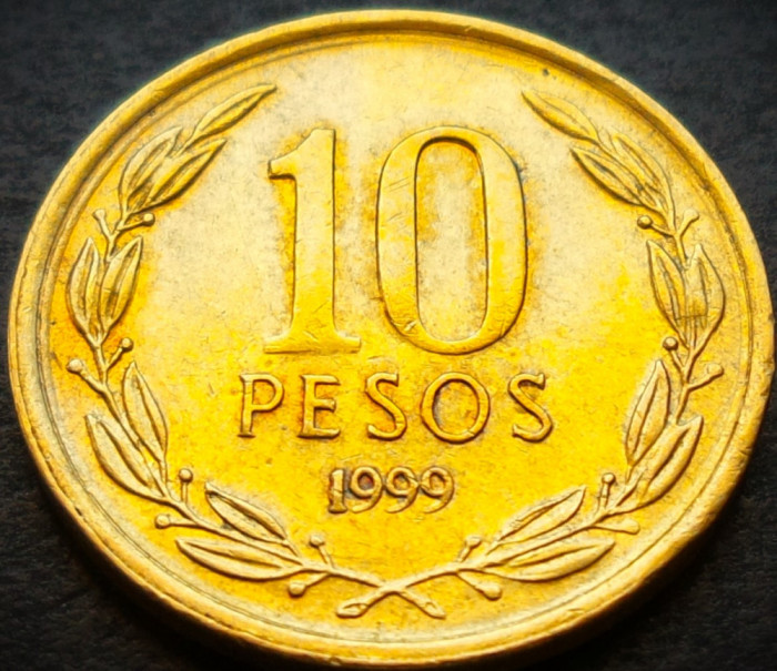 Moneda exotica 10 PESOS - CHILE, anul 1999 * cod 4118 A
