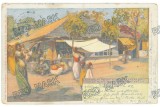 231 - ADA-KALEH, Bazar, Litho, Romania - old postcard - used - 1902