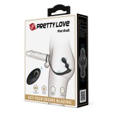 Inel penis cu butt plug vibrator Pretty Love Marshall RC