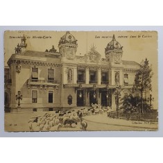 MONTE CARLO , TURMA DE OI INTRAND IN CASINO , CARTE POSTALA ILUSTRATA , 1909