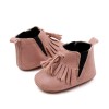 Ghetute pentru bebelusi, roz pudra, cu franjuri (Marime Disponibila: 3-6 luni, Superbaby