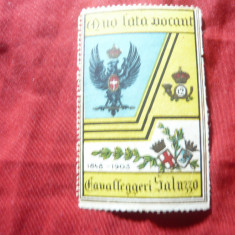 Timbru - Vigneta Sardinia Italia 1903 Regimentul Cavalleggeri di Saluzzo ww1