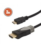 Cablu mini HDMI 3m aurit