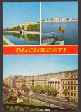 CPIB 24374 CARTE POSTALA - BUCURESTI - RAUL DAMBOVITA ZONA COMPLEX STUDENTESC GROZAVESTI, LACUL MORII, PIATA UNIVERSITATII, NECIRCULATA, 1988, OSETCM, Fotografie