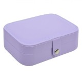 Organizator de bijuterii cu nasture, Piele ecologica, Lilia, 16x11,5x5,5cm