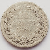 746 Olanda 10 cents 1893 Willem III (uzata) km 116 argint