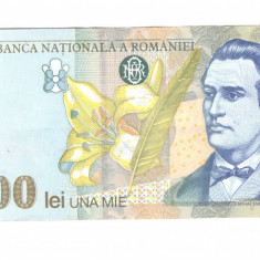 Bancnota 1000 lei 1998, stare foarte buna