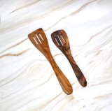 Set spatulă cu model din lemn de măslin 30 | 35 cm