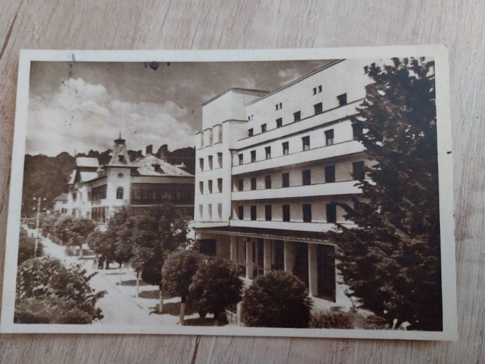 CPIB 23032 CARTE POSTALA - GOVORA, B-dul TUDOR VLADIMIRESCU, RPR, CIRCULATA, 1956, LIBRARIA NOASTRA