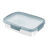 Caserola alimente, Curver Smart Fresh Eco, plastic, dreptunghiulara, transparenta, 0.7 L