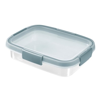Caserola alimente, Curver Smart Fresh Eco, plastic, dreptunghiulara, transparenta, 0.7 L foto