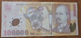 100000 lei 2001 (2002), Rom&acirc;nia, polimer, VF
