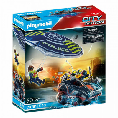Playmobil - Parasuta Politiei Si Hot Cu Atv foto