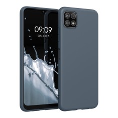 Husa pentru Samsung Galaxy A22 5G, Silicon, Albastru, 55245.202, kwmobile foto