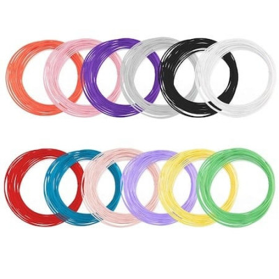 Set de 12 filamente color pentru creion 3D, rezerve universala de 3 m - Multicolor foto
