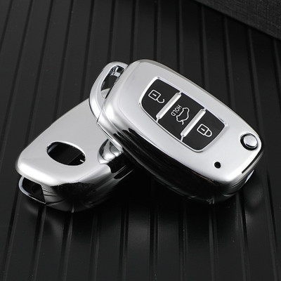 Husa TPU Cheie Briceag Hyundai Sonata Silver Model 2 AutoProtect KeyCars foto