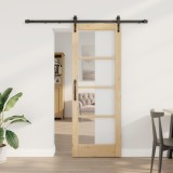 Set ușă glisantă vidaXL cu accesorii 73.5x198.5 cm Lemn masiv de pin