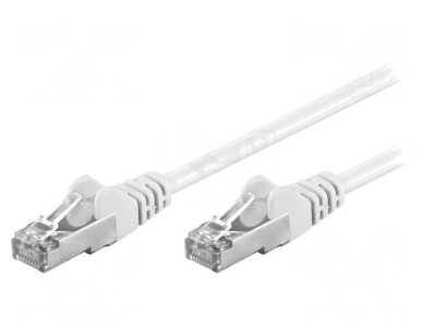 Patch Cord Ethernet Alb 5m 26AWG F/UTP 5e PVC Aurit foto