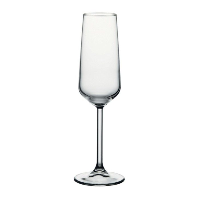 Pahar sampanie, Allegra 440079, din sticla, 195 ml, set 6 bucati