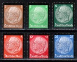 Germania Reich 1934, Mi #548-553, moartea Presedintelui Paul von Hindenburg, MNH! Cota 150 &euro;!