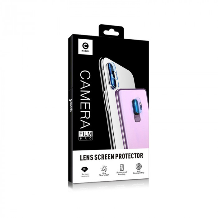 Folie Protectie Camera spate Mocolo pentru Samsung Galaxy Note 10 N970 / Samsung Galaxy Note 10 5G N971, Sticla securizata, Set 2 buc, 0.15mm