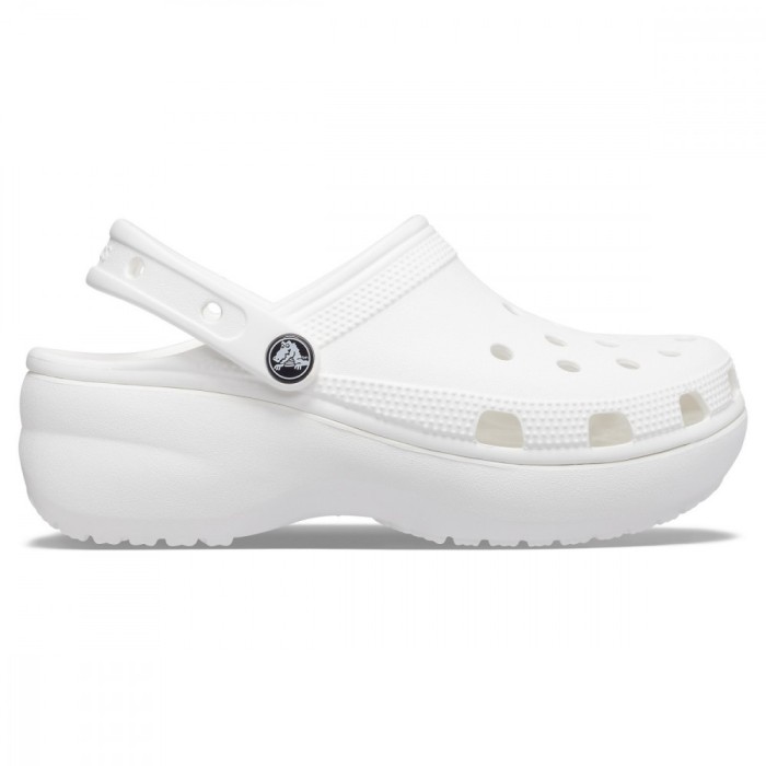 Saboți Crocs Women&#039;s Classic Platform Clog Alb - White