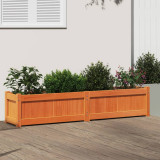 Cumpara ieftin Jardinieră de grădină, maro ceruit, 150x31x31 cm lemn masiv pin