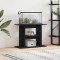 vidaXL Suport acvariu Stejar negru 80x35x60 cm Lemn prelucrat 862149