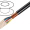 Cablu microfon 7x0.25mm&sup2; negru OFC -15&divide;70&deg;C