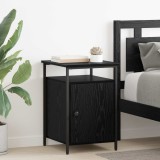 vidaXL Dulap de noapte 2 pcs Stejar Negru 40 x 42 x 60cm Lemn compozit 881811