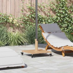 vidaXL Baze pentru umbrele de exterior Lemn deschis 45 x 45 x 31.5 cm