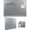 Tabla argintie magnetica 100 x 200 cm, profil aluminiu Design, SMIT