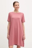Jack Wolfskin rochie sport Travel culoarea portocaliu, mini, oversize