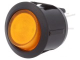 &Icirc;ntrerupător Rocker DPST ON-OFF 20A 12V cu Lumină Galbenă