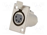 Conector XLR soclu mamă PIN 4 lipire standard NINIGI