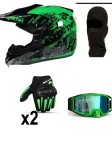 Cumpara ieftin Set casca moto-atv-trotineta-enduro+Ochelari+Manusi+Cagula ,marimi disponibile S,M si L