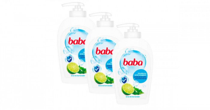 Baba Foly&eacute;kony Szappan Antibakteri&aacute;lis Lime 3x250ml