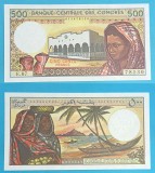 Insulele Comore 500 Francs 1984 &#039;Moheli&#039; UNC serie: E.07 78130 p#10
