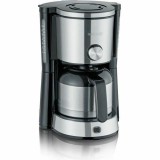 Cafetiera cu Filtru Severin KA4845, 1000W, 1L, 8 Cesti, Oprire Automata, Negru/Inox
