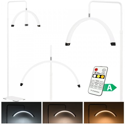 Moon a condus lampa de podea cosmetice fără umbră pentru tratamente cosmetice alb foto