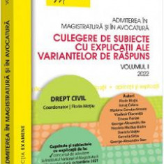 Admiterea in magistratura si in avocatura. Vol.1: Drept civil Ed.4 - Florin Motiu