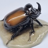 Gandac Rinocer - Bibelou portelan vechi, vintage ROYAL DUX - CEHOSLOVACIA