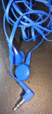 Casti audio albastre, din plastic, Casti In Ear, Cu fir, Mufa 3,5mm