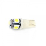 Led bec T10 1F+4Lx5050 alb rece vrac