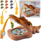 JOC DE ABILITATE MAGNETIC CROCODILE FISHING - SET COMPLET DE LĂTURI DE PESCUIT
